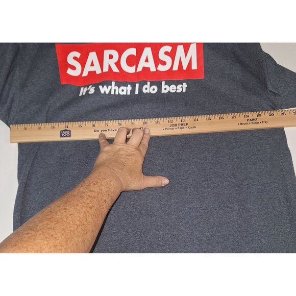 "Sarcasm Is What I Do Best" Graphic Tee Shirt L Cotton Polyester Blend - Picture 6 of 6